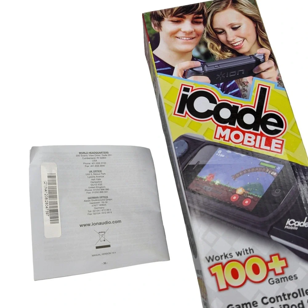 ION iCade Mobile Game Controller for iPhone & iPod touch Black Bluetooth Gaming